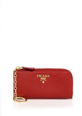 prada saffiano leather zip-around keychain|Saffiano Leather and Metal Keychain .